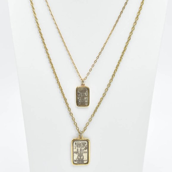 Givenchy Jewelry - Givenchy Vintage Dog Tag Necklaces - Set of 2